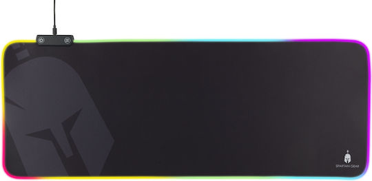 Spartan Gear Ares Gaming Mauspad XXL (800mm) mit RGB-Beleuchtung Schwarzes