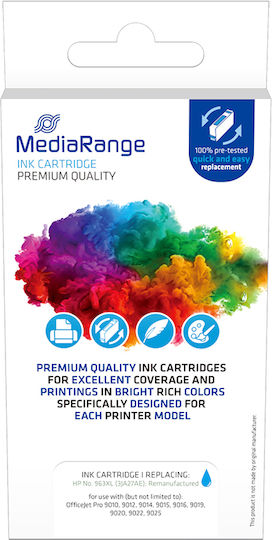 MediaRange Συμβατό Μελάνι Εκτυπωτή InkJet HP 963XL 3JA27AE Κυανό 1τμχ