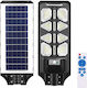 Bakaji Στεγανός Ηλιακός Προβολέας LED 120W Ψυχρό Λευκό 8000K με Αισθητήρα Κίνησης και Τηλεχειριστήριο IP65