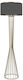 Freebox Floor Lamp H155xW38cm. with Socket for Bulb E27 Gray