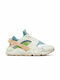 Nike Air Huarache Run SE Γυναικεία Sneakers Sail / Arctic Orange / Worn Blue / Vivid Green