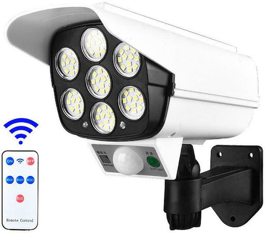 Verk Group Solar Dummy Surveillance Bullet Camera with LED Lighting White