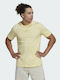 Adidas Men's Athletic T-shirt Short Sleeve Almost Yellow