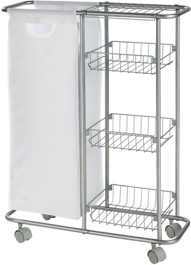 Wenko Lebensmittelregal Metallisch 4 Ebenen Silber Wenko Lebensmittelregal Metallisch 4 Ebenen Silber