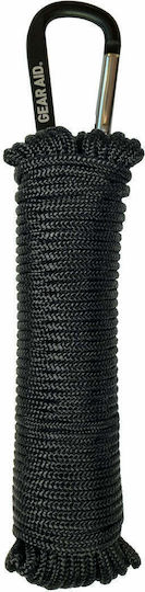 Gear Aid 325 Paracord Medium Duty Σχοινί με Μήκος 15m Μαύρο Σχοινί Επιβίωσης Μαύρο 15m Μαύρο