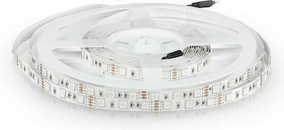 V-TAC Bandă LED Alimentare 12V RGB Lungime 5m și 60 LED-uri pe Metru SMD5050