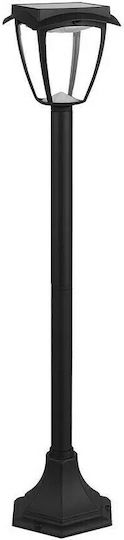 V-TAC Led Garten 2w Schwarz Solarleuchte Boden Column 2W 110lm mit Natürliches Weiß Licht 4000K IP65 94cmx94cmx15cmcm