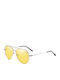 Moscow Mule Unisex Sunglasses with Silver Metal Frame and Gold Polarized Lens MM/2019105/2