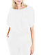 Women's Summer Crop Top Cotton Short Sleeve with Hood Beige