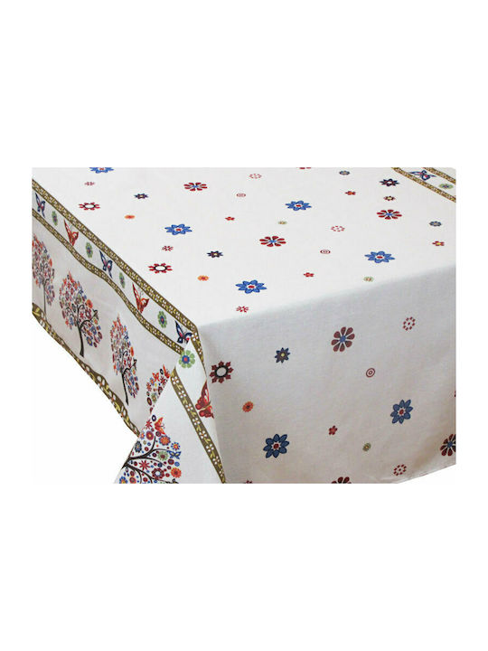 Ideato Cotton & Polyester Checkered Tablecloth Multicolour 140x140cm