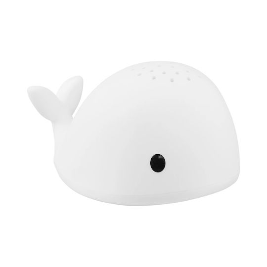 Flow Rotating Kids Projector Lamp Moby with Color Changes White 10x13x17.5εκ.
