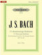 Edition Peters BACH J.S. Τρίφωνες Παραλλαγές für Klavier
