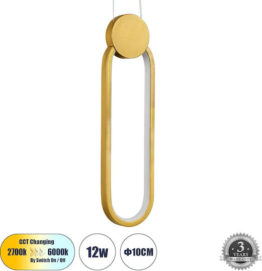 GloboStar Ildi LED Κρεμαστό Φωτιστικό 10x38εκ. GloboStar Ildi LED Κρεμαστό Φωτιστικό 10x38εκ.