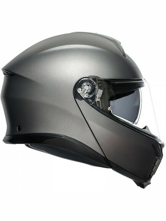 AGV Tourmodular Flip-Up Helmet with Sun Visor ECE 22.06 Luna Grey Matt KR7756