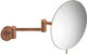 Sanco Magnifying Round Bathroom Mirror made of Metal 20x20cm Old Copper Mat