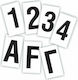 3M Boat Alphanumeric Sticker Letter P 5cm