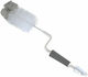 Plastic Rotating Cleaning Brush with Handle White