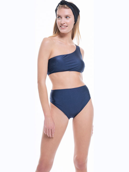 Bikini Slip Ψηλόμεσο Navy Μπλε