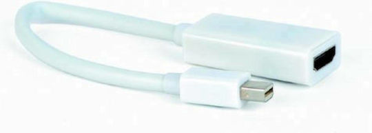 Cablexpert Converter mini DisplayPort male to HDMI female White 1pcs A-MDPM-HDMIF-02-W