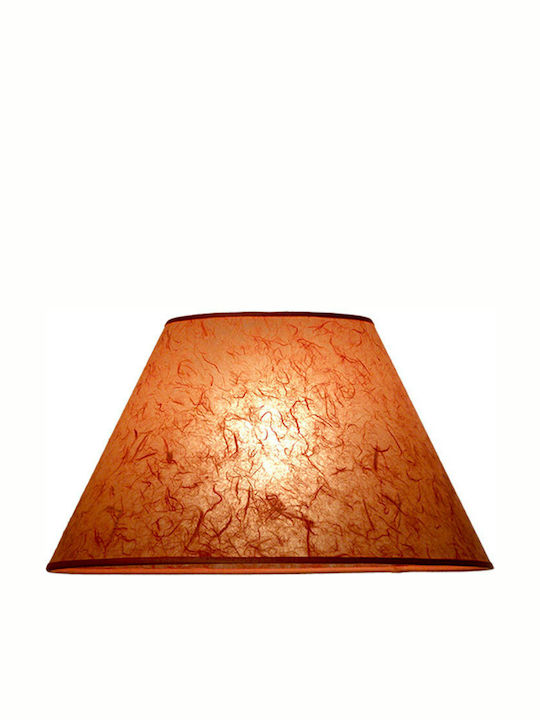 Starlight ΚΑ-ΙΣ-Κ1-40-ΚΡ Conical Lamp Shade Orange with Diameter 40cm Ceramic