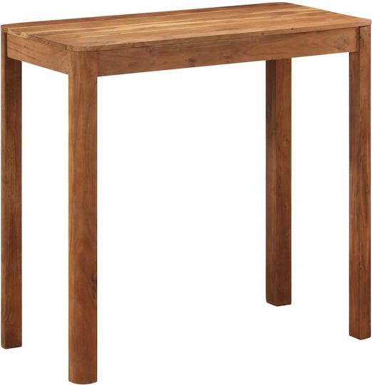 Table Bar from Solid Wood Natural 110x55x106cm
