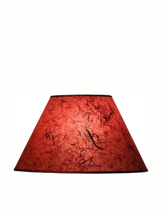 Starlight ΚΑ-ΙΣ-Κ1-25-ΕΠ Konisch Lampenschirm Rot mit Durchmesser 25cm Kastanienbraun