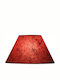 Starlight ΚΑ-ΙΣ-Κ1-25-ΕΠ Konisch Lampenschirm Rot mit Durchmesser 25cm Kastanienbraun