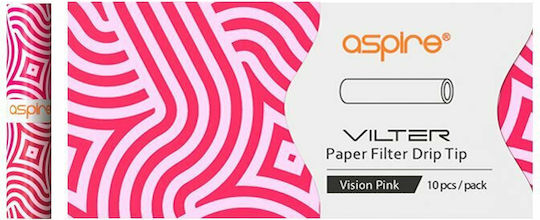 Aspire Vilter Ανταλλακτικά Φίλτρα 10τμχ Vision Pink