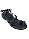 Damen Clematsakis Gladiatorensandalen schwarz 048