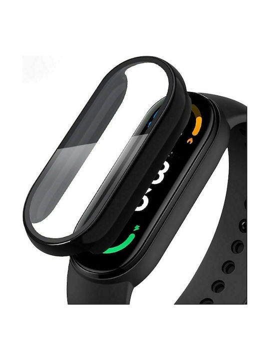 Tech-Protect Defense360 Plastic Case with Glass in Black color for Xiaomi Mi Band 7