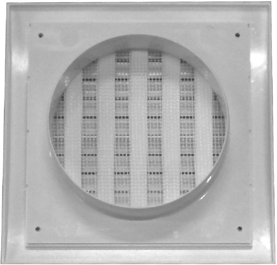 Lüftungsgitter 19x19cm Quadratisch mit Gitter