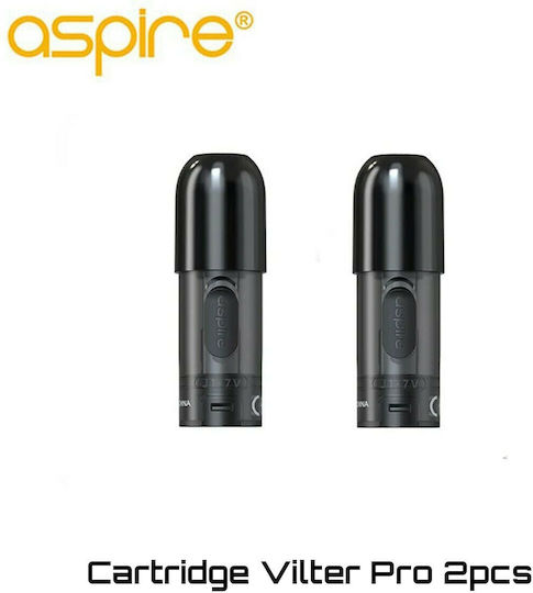 Aspire Vilter Pro Резервни Части Pod 2 Бройки Черен Цвят 2ml с Импенданс 1.2ohm