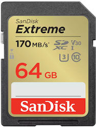 Sandisk Extreme SDXC 64GB Class 10 U3 V30 UHS-I