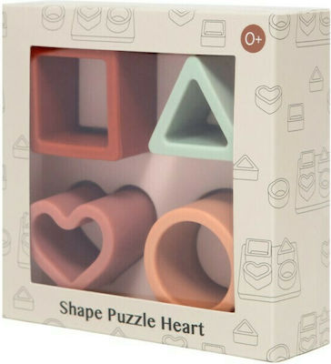 Kids Peg Puzzle Heart 4pcs Petit Monkey