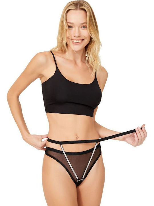CottonHill Silvie Γυναικείο String με Δαντέλα Μ...