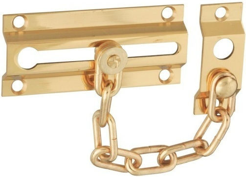 Door Handle with Chain Gold / Gold