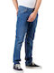 Nova 2 Retro Herren Jeanshose Elastisch Mid Blue