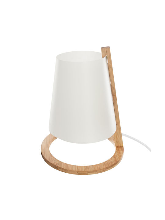 Spitishop A-S Pita Tischlampe Dekorative Lampe mit Fassung für Lampe E14 20x20x26.5 Weiß