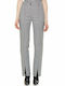 Guess Women's High-waisted Chino Trousers Gray