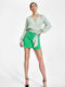 Figl Mini Skirt in Green color