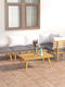 vidaXL Garden & Outdoor Furniture Sets Living Room Set 6 Pieces Acacia with Pillows
