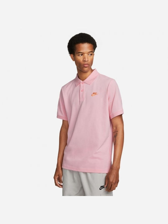 Nike Sportswear Ανδρικό T-shirt Polo Ροζ