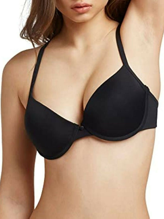 Μαύρο Σουτιέν Push Up με Μπανέλες