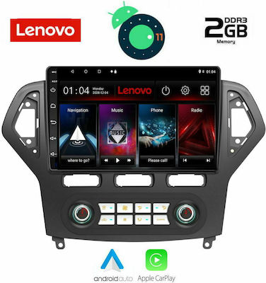 Lenovo Sistem Audio Auto pentru Audi A7 Ford Mondeo 2010 - 2013 cu Clima (Bluetooth/USB/AUX/WiFi/GPS/Apple-Carplay/Partitură) cu Ecran Tactil 9"