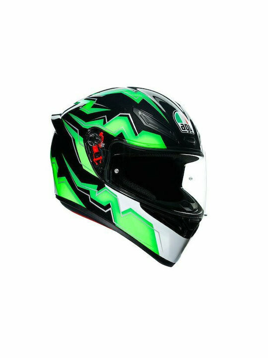 AGV K1 Kripton Black/Green Κράνος Μηχανής Full Face DOT / ECE 22.05 1500gr