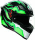 AGV K1 Kripton Black/Green Κράνος Μηχανής Full Face DOT / ECE 22.05 1500gr