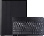 Αποσπώμενο Klappdeckel Synthetisches Leder mit Tastatur Englisch US Schwarz (Galaxy Tab A8) EDA002365201A
