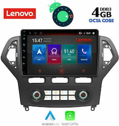 Lenovo Car-Audiosystem für Honda Übereinstimmung Ford Mondeo 2007 - 2010 mit Klima (Bluetooth/USB/AUX/WiFi/GPS/Apple-Carplay) mit Touchscreen 10.1"