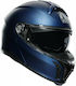 AGV Tourmodular Solid Mplk Galassia Blue Matt Κράνος Μηχανής Flip-Up ECE 22.06 1620gr με Pinlock