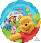 Balloon Foil Birthday-Celebration Round Multicolour Winnie the Pooh & Friends 46cm
